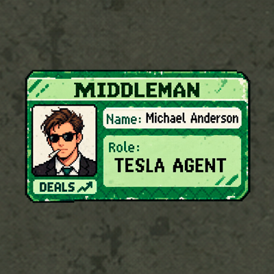 Stock Middleman sample card